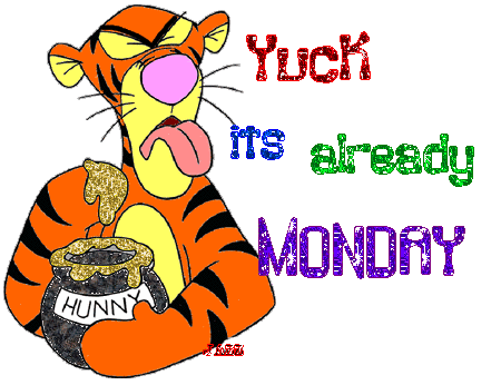 Tygrys wystawia języka na poniedziałek